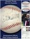 Président Donald Trump A Signé Un Ballon De Baseball Ml Officiel Avec Son Nom Complet Jsa Vance