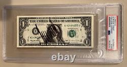 Président Donald Trump a signé un billet de 1 dollar, autographié authentifié par PSA.