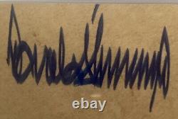 Président MAGA Donald Trump Autographe Signé 2.25x3.5 Découpe PSA DNA LIVRAISON GRATUITE