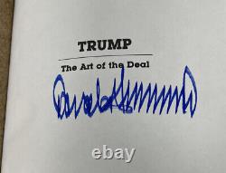Président PSA/DNA DONALD TRUMP Signé Autographié Livre 'ART OF THE DEAL' 1987 RARE.