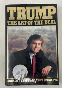 Président PSA/DNA DONALD TRUMP Signé Autographié Livre 'ART OF THE DEAL' 1987 RARE.