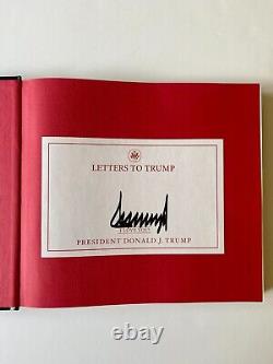Président Trump Livre de Lettres à Trump Signé à la Main