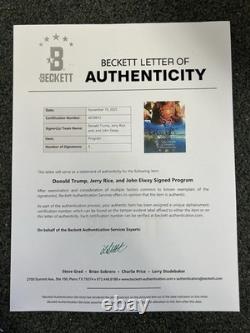 Programme de golf américain du siècle signé par Donald Trump, Elway, Rice, BAS