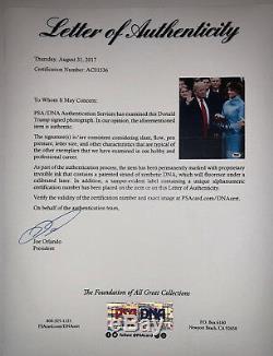 Psa / Adn 45e Président Atout Signé Autographié Donald Encadré Maison Blanche Photo