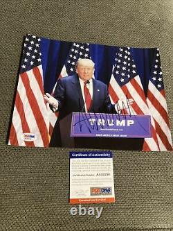 Psa Adn Donald Trump 8x10 Signé Autographe Président Photo