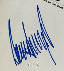 Psa / Dna Président Donald Trump Signé Autographié 1987 Art Of The Deal Book Rare