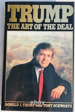 Psa/dna Le Président Américain Donald Trump A Dédicacé L’art Du Deal Book Première Édition