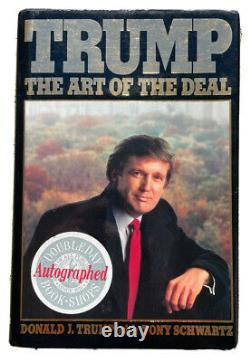 Psa/dna Président Américain Donald Trump Autographied Art Of The Deal Hardcover Book