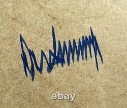 Psa/dna Président Américain Donald Trump Autographied Art Of The Deal Hardcover Book