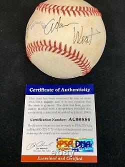 Rare 1 De 1 À Donald Trump D'adam West Psa Certifié Autographié Baseball
