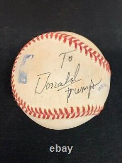 Rare 1 De 1 À Donald Trump D'adam West Psa Certifié Autographié Baseball