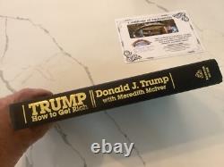 Rare Donald Trump signé avec son nom complet. Comment devenir riche / Belle signature complète