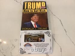 Rare Donald Trump signé avec son nom complet. Comment devenir riche / Belle signature complète