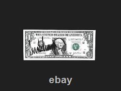Rare Président Donald J Trump Signé Dollar Bill Présidentielle Autographe Devise