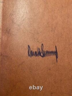 Rare Signé Dans Les Années 1980 Signature Art Of The Deal Donald J. Trump Président De L'autographe
