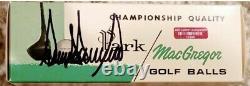 Rare, Signé Président Donald Trump Autograph Signature, Balles De Golf Boîte Avec Coa