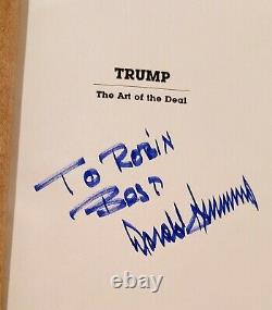 Rare Signed Président Donald Trump L'art Du Deal 1987 Edition 80's Maga