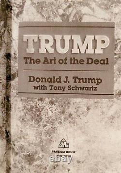 Rare Signed Président Donald Trump L'art Du Deal 1987 Edition 80's Maga