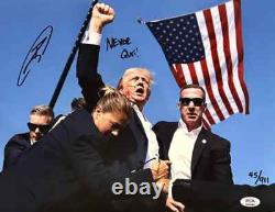 Robert O'Neill signé /911 tentative d'assassinat de Donald Trump photo 11x14 PSA