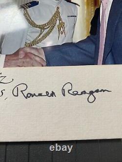 Ronald Reagan 40ème Président Autographe ! Signé sur Mat ! POTUS Politique Trump