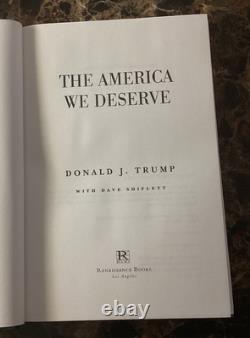 SIGNÉ La'Amérique que nous méritons Trump (Édition indiquée 1ère / 1er tirage) HC/DJ