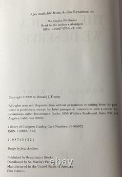 SIGNÉ La'Amérique que nous méritons Trump (Édition indiquée 1ère / 1er tirage) HC/DJ