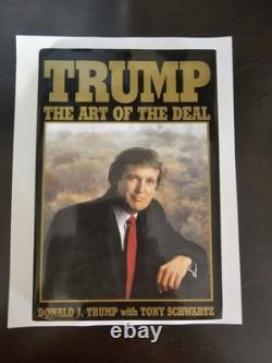 SIGNÉ ! Président Donald Trump Livre L'Art de l'Accord Élection Officielle 2016