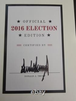 SIGNÉ ! Président Donald Trump Livre L'Art de l'Accord Élection Officielle 2016