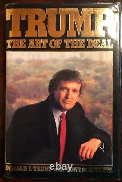 Signé 1987 Classic Late 80 Signature L'art Du Deal Président Donald Trump