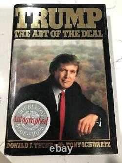 Signé À Tom Authentic Art Of Deal Président Donald Trump Doubleday Librairies