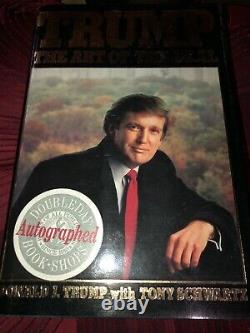 Signé À Tom Authentic Art Of Deal Président Donald Trump Doubleday Librairies