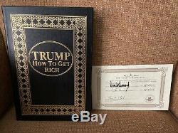 Signe Coa Limitee Easton Press Comment Obtenir Riche Par Le Président Donald J. Trump