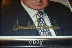 Signé Donald Trump Avec L'encre D'or Authentique Real Autographié Photo Pas Une Reprint