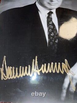 Signé Donald Trump Original Autographié 8x10 Photo Gold Sharpie Fin 1990