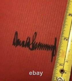 Signé Donald Trump Survivant Au Top Autographié + Tarif Des Chambres Taj Mahal Pamphlet