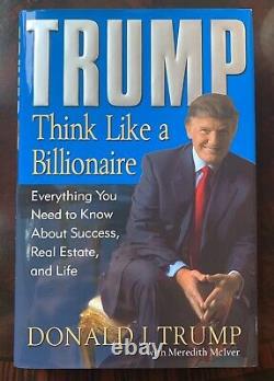 Signé, Prénom Donald Seul Le Président Donald Trump Pense Comme Un Billionaire