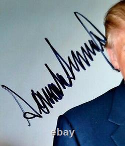 Signé Président Donald Trump 8x12 Photo Autographiée Photo Avec Coa Maga