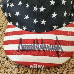 Signé Président Donald Trump Autographié America Hat De 2016 W Coa Maga USA