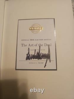 Signé The Art of the Deal Donald Trump (Édition Élection 2016) 2016 Relié État neuf