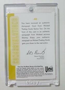 Stormy Daniels 2004 Wicked Pictures Autograph Signature Card (a-32) Trump Hot