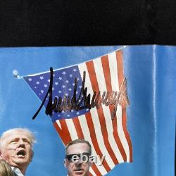 T-shirt AUTHENTIQUE Fight MAGA XL signé par Donald Trump lors du rallye en Pennsylvanie