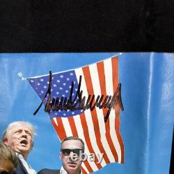 T-shirt AUTHENTIQUE Fight MAGA XL signé par Donald Trump lors du rallye en Pennsylvanie