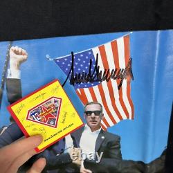 T-shirt AUTHENTIQUE Fight MAGA XL signé par Donald Trump lors du rallye en Pennsylvanie