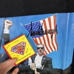 T-shirt AUTHENTIQUE Fight MAGA XL signé par Donald Trump lors du rallye en Pennsylvanie