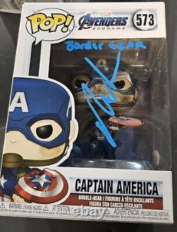 TOM HOMAN CZAR DE LA FRONTIÈRE Autographe CAPTAIN AMERICA 573 FUNKO Avec JSA COA INSCRIT