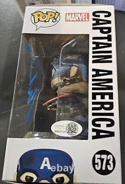 TOM HOMAN CZAR DE LA FRONTIÈRE Autographe CAPTAIN AMERICA 573 FUNKO Avec JSA COA INSCRIT