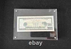 TRÈS RARE ! Billet de 20 $ TRUMP2020 signé à la main par Donald J. Trump encadré + COA TRÈS RARE ! Billet de 20 $ TRUMP2020 signé à la main par Donald J. Trump encadré + COA