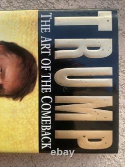 Trump : L'art du retour par Donald J. Trump (1997, Relié) SIGNÉ