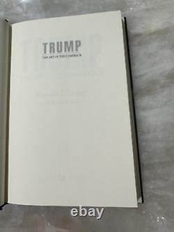 Trump L'art du retour par Donald J. Trump, signé et dédicacé, 1ère édition