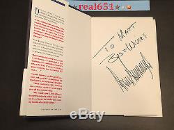 Un Autographe Signé Du Président Donald Trump À Matt Best Wishes Auto